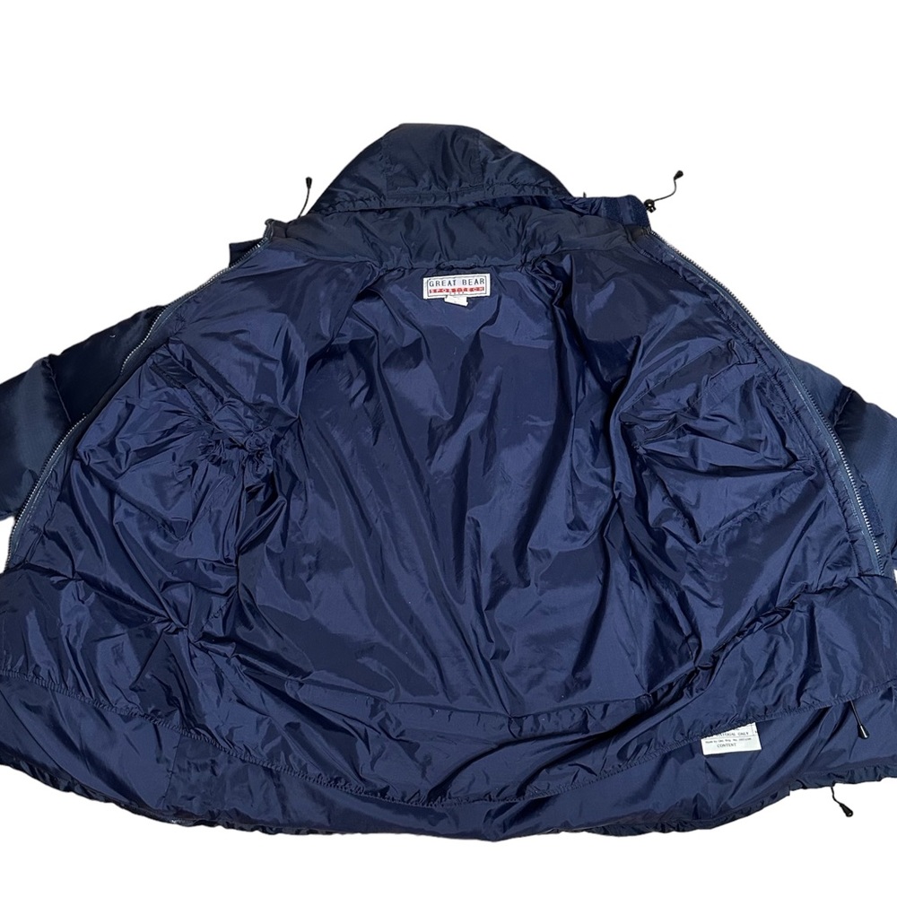 Men’s Vintage Down-Filled Puffy Blue Jacket Medium - Picture 7 of 13
